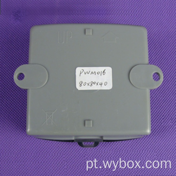 Caixa de proteção à prova d&#39;água para caixa de proteção de montagem eletrônica em parede caixa de proteção externa IP65 PWM016 com tamanho 80 * 80 * 40 mm